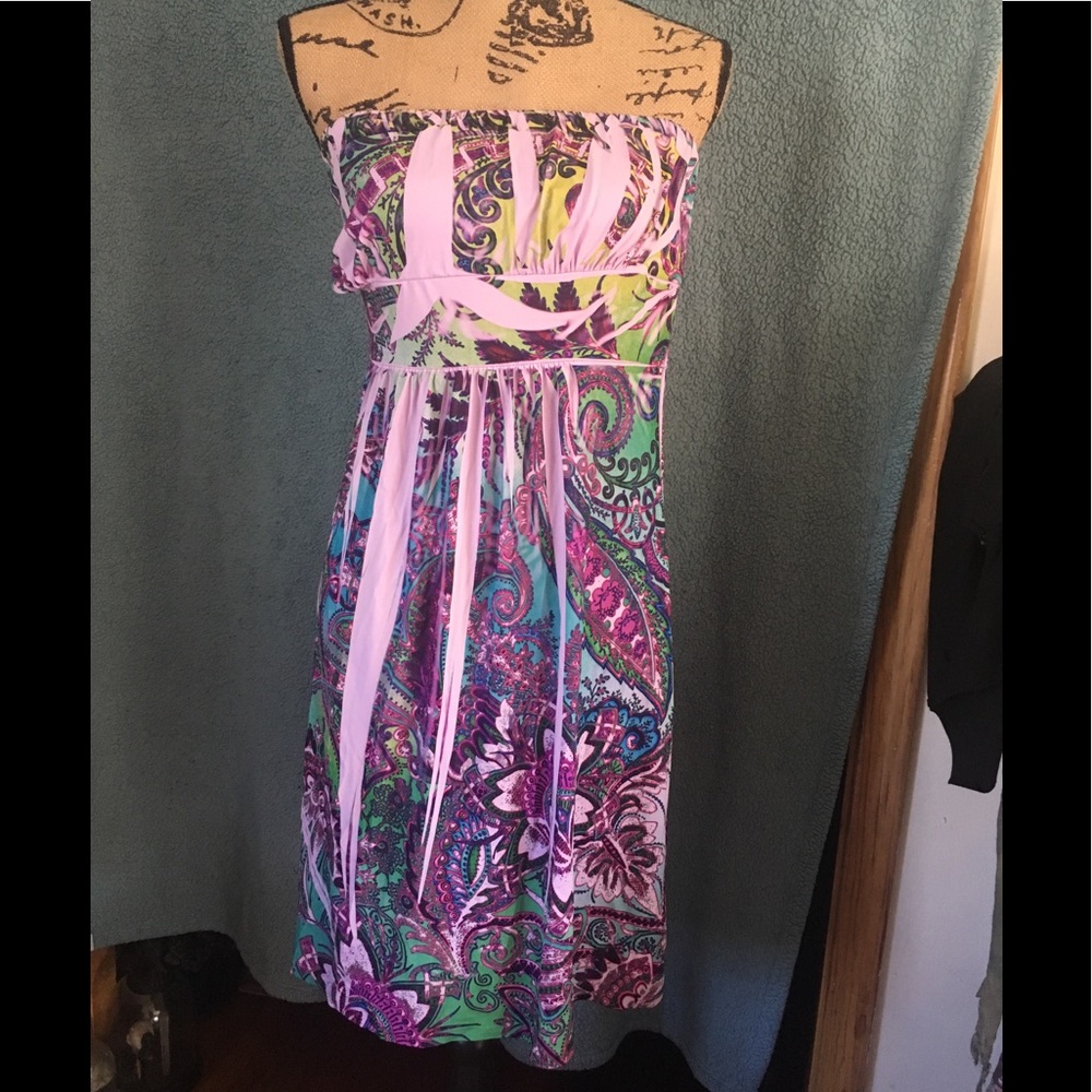 ☀️Boho strapless dress 🌸💚